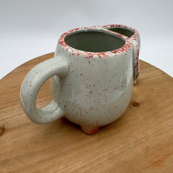 Rustic Elephant shape 3D Tea Mug whimsical good luck happy trunk up - Picture 4 of 9